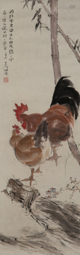 YANG SHANSHEN (1913-2004), ROOSTER AND HEN