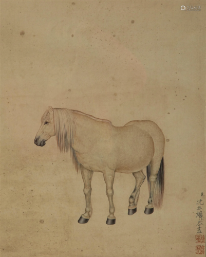 SHEN ZHENLIN (QING DYNASTY), WHITE HORSE