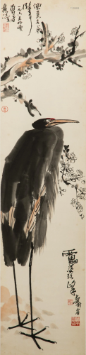 PAN TIANSHOU (1897-1971), BIRD AND PLUM BLOSSOMS