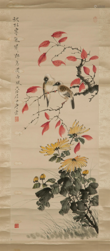 TANG YUN (1910-1993), BIRD AND FLOWER PAINTING