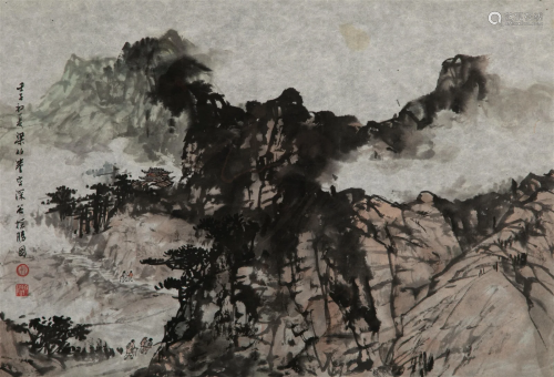 LIANG BOYU (1903-1978), MOUNTAIN LANDSCAPE