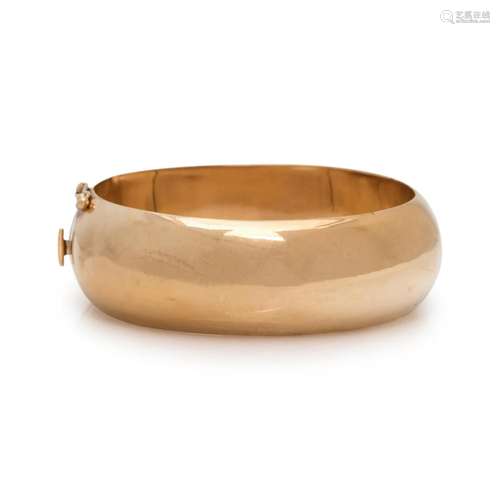 YELLOW GOLD BANGLE BRACELET