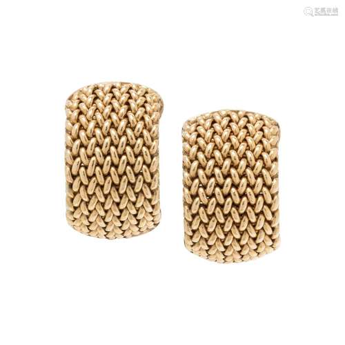 YELLOW GOLD EARCLIPS