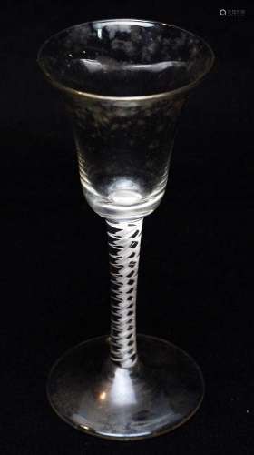 George III opaque twist wine glass