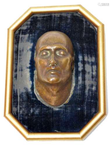 A bronze cast of Napoleon Bonapartes death mask,