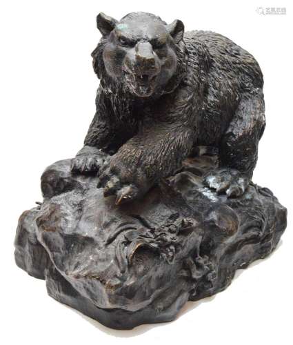 After Pierre-Jules Mêne: a bronze bear,