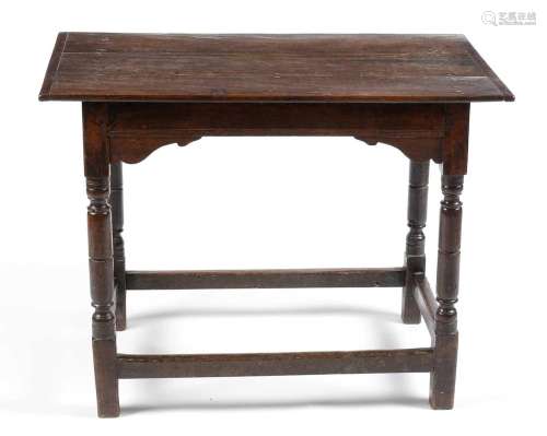 An 18th Century oak side table