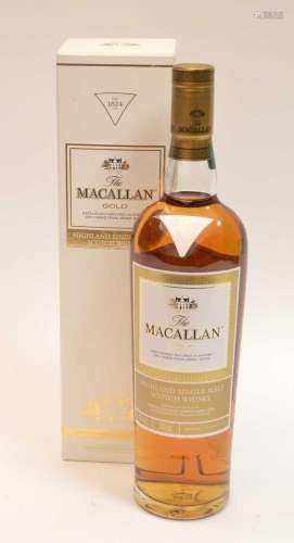 A bottle of The Macallan Gold
