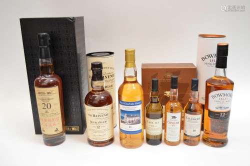 A selection of whisky,