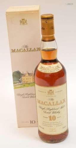 A bottle of The Macallan,
