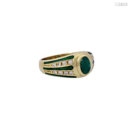 FABERGÉ BY VICTOR MAYER Ring mit Smaragd und Brillanten