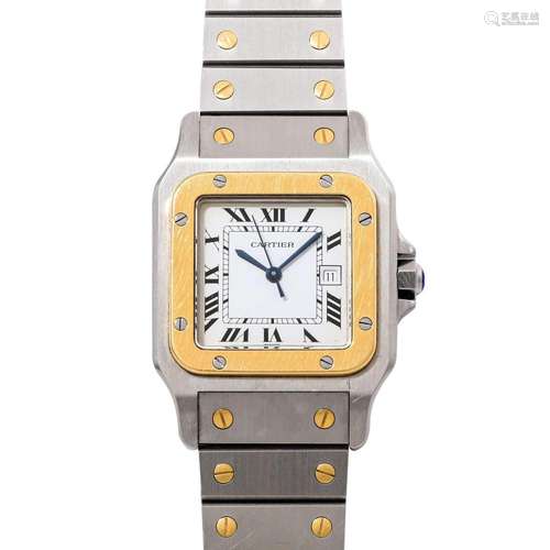 CARTIER Neo-Vintage Santos Galbee Herren Armbanduhr, Ref. 29...