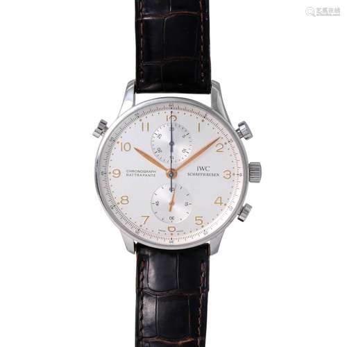 IWC Portugieser Rattrapante Chronograph, Ref. IW3712-01. Arm...