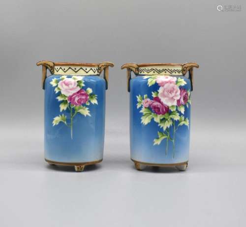Pair of Noritake Vases