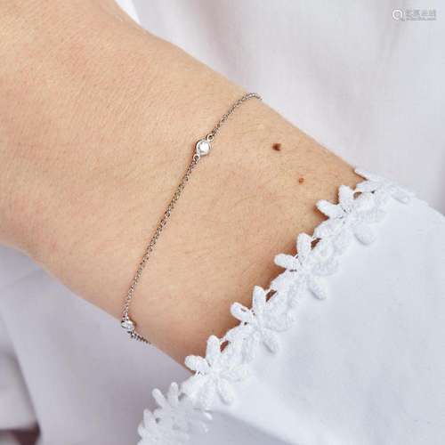 ELSA PERRETTI POUR TIFFANY & CO BRACELET CHAINE DIAMANTS...