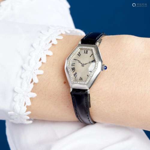 VERGER FRERES - ANNEES 1920 BRACELET-MONTRE DE DAME PLATINE ...