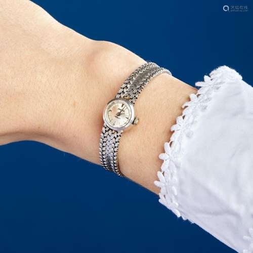 JOPAL - ANNEES 1960 BRACELET-MONTRE DE DAME A 18K white gold...