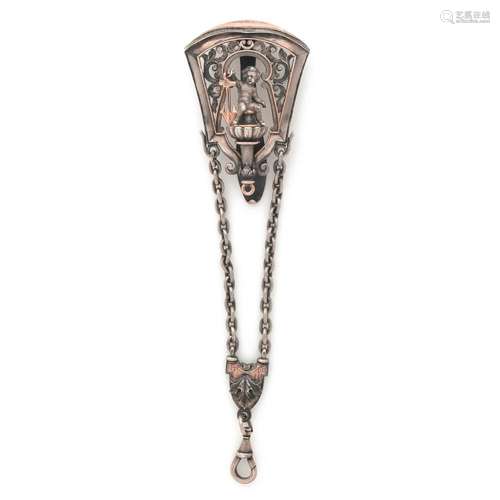 MARCHESINI FLORENCE - ANNEES 1860 CHATELAINE AMOUR A silver ...