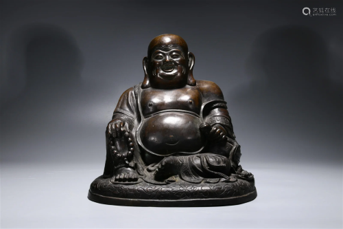 A Bronze Figure Of Maitreya