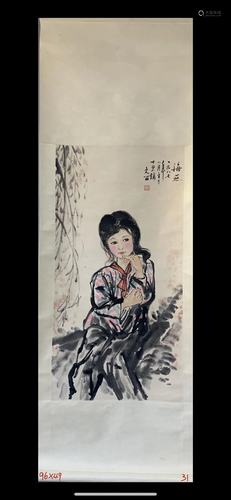 A Chinese Ink Painting By Liu wenxi