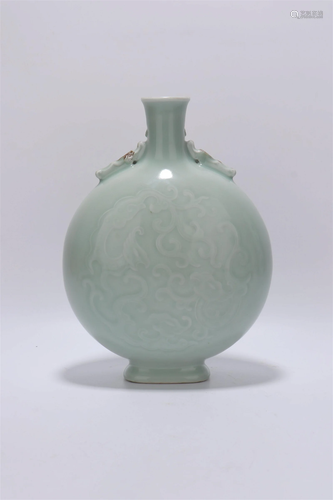 A Greenish Glazed Vase