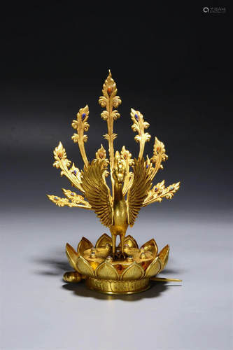 A Silver Gilt 'Phoenix' Crown