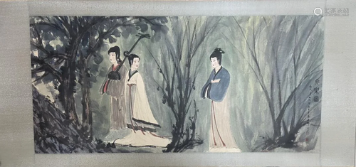 A Chinese Ink Painting By Fu Baoshi