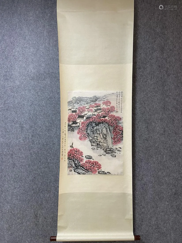 A Chinese Ink Painting Hanging Scroll By Song Wenzhi