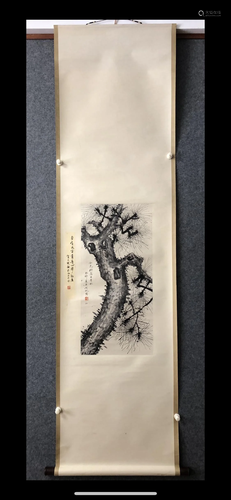 A Chinese Ink Painting Hanging Scroll By Wu Hufan