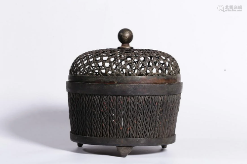 Bronze Censer with Hollow-out Design