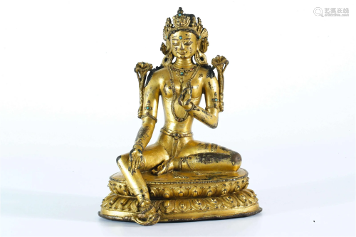 Green Tara Statue