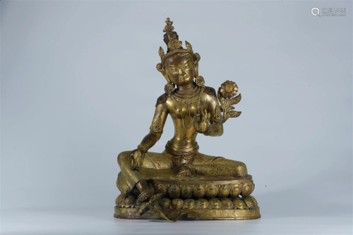 Nepal Style Green Tara Statue