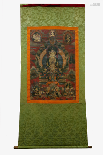 Red Thangka of Amitayus