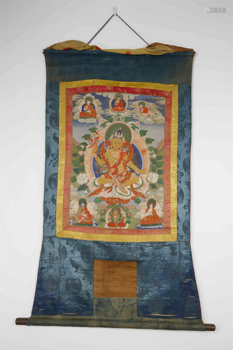 Tibetan Tsongkhapa Nirmanakaya Thangka