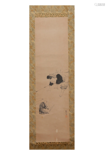 Fisherman, Hanging Scroll