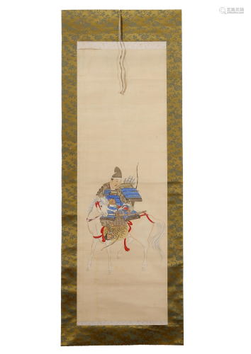 Figure Riding and Shooting, Hanging Scroll