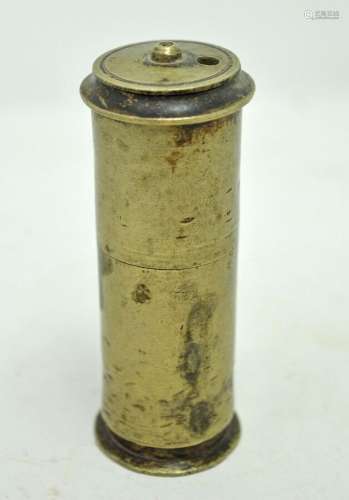 Antique Brass Lime Paste Betel Nuts Box Original Old Hand Cr...