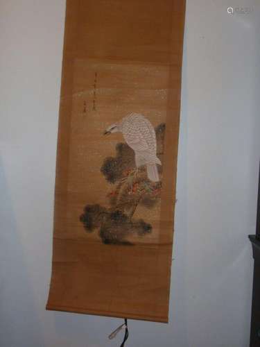 Hawk 雄鹰 OLD Chinese watercolor Painting 辛己年1941 or2001 ...