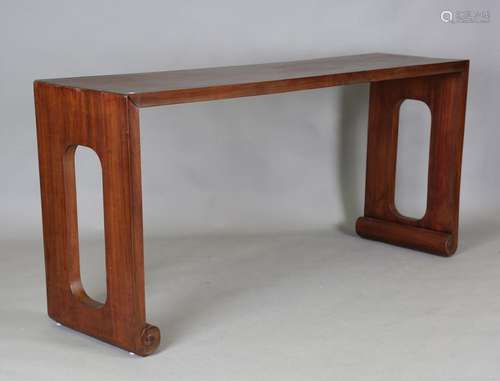 A Chinese hardwood Qin or scroll table, Ming style but 20th ...