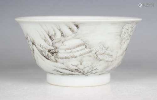 A Chinese porcelain bowl, mark of Yongzheng and probably of ...