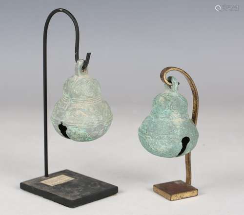 Two South-east Asian bronze ritual bells, probably Dong-Son ...