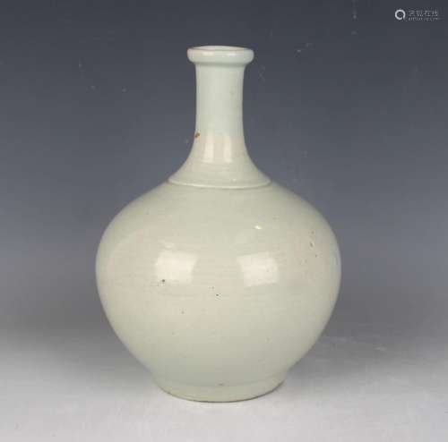 A Chinese Qingbai white glazed porcelain bottle vase, possib...