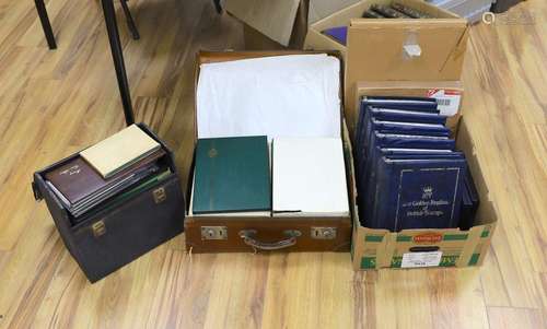 Stamp collection, including first day covers, albums etc, in...