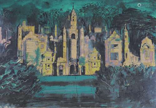 § § John Piper (1903-1992), screenprint, 'Harlaxton Mano...