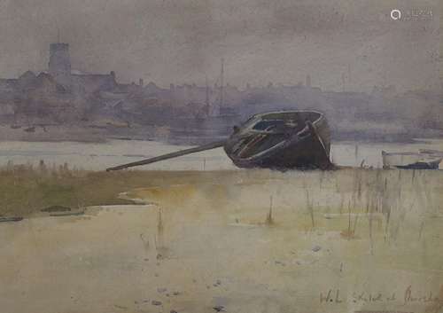 Sir William Llewellyn (1858-1941), watercolour, Sketch at Sh...