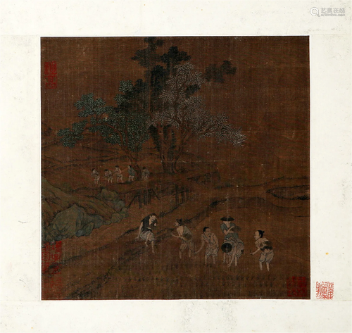 A Chinese Painting on Paper Album