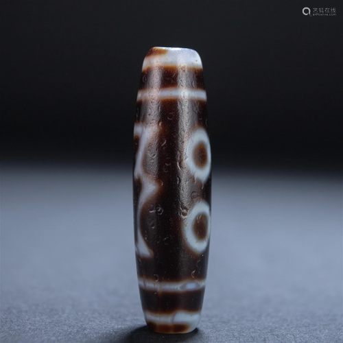 A Tibetan Dzi Bead