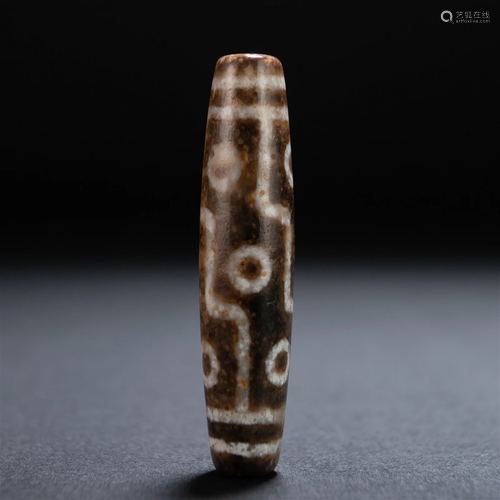 A Tibetan Dzi Bead