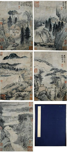 A Chinese Album Painting By Shi Tao