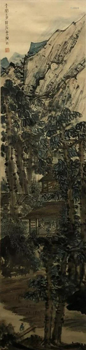 A Chinese Scroll Painting By Fu Baoshi